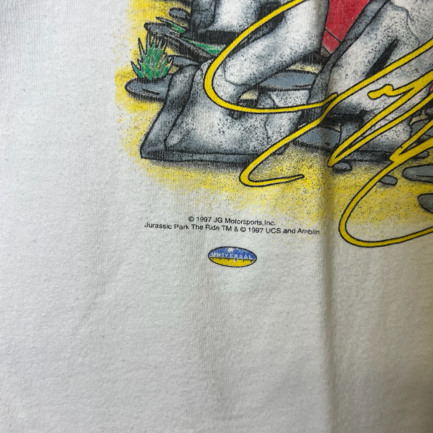 1997 Jurassic Park Jeff Gordon NASCAR T-shirt Men’s XXL (B2440)