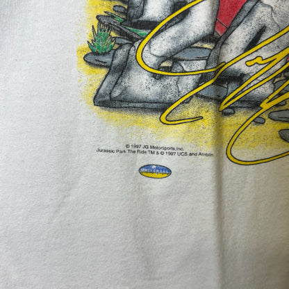 1997 Jurassic Park Jeff Gordon NASCAR T-shirt Men’s XXL (B2440)