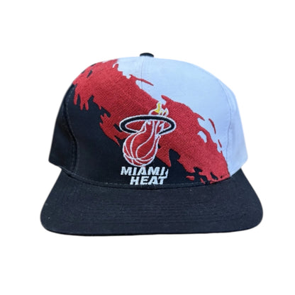 Vintage Miami Heat Logo 7 Athletic 90s Splash SnapBack Hat
