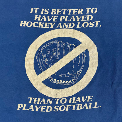 90’s Hockey > Softball T-shirt Sz XL (A1567)