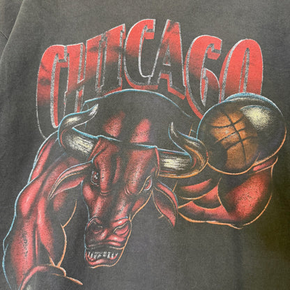 90's Chicago Bulls Nutmeg Breakthrough NBA T-Shirt Sz L (B2528)