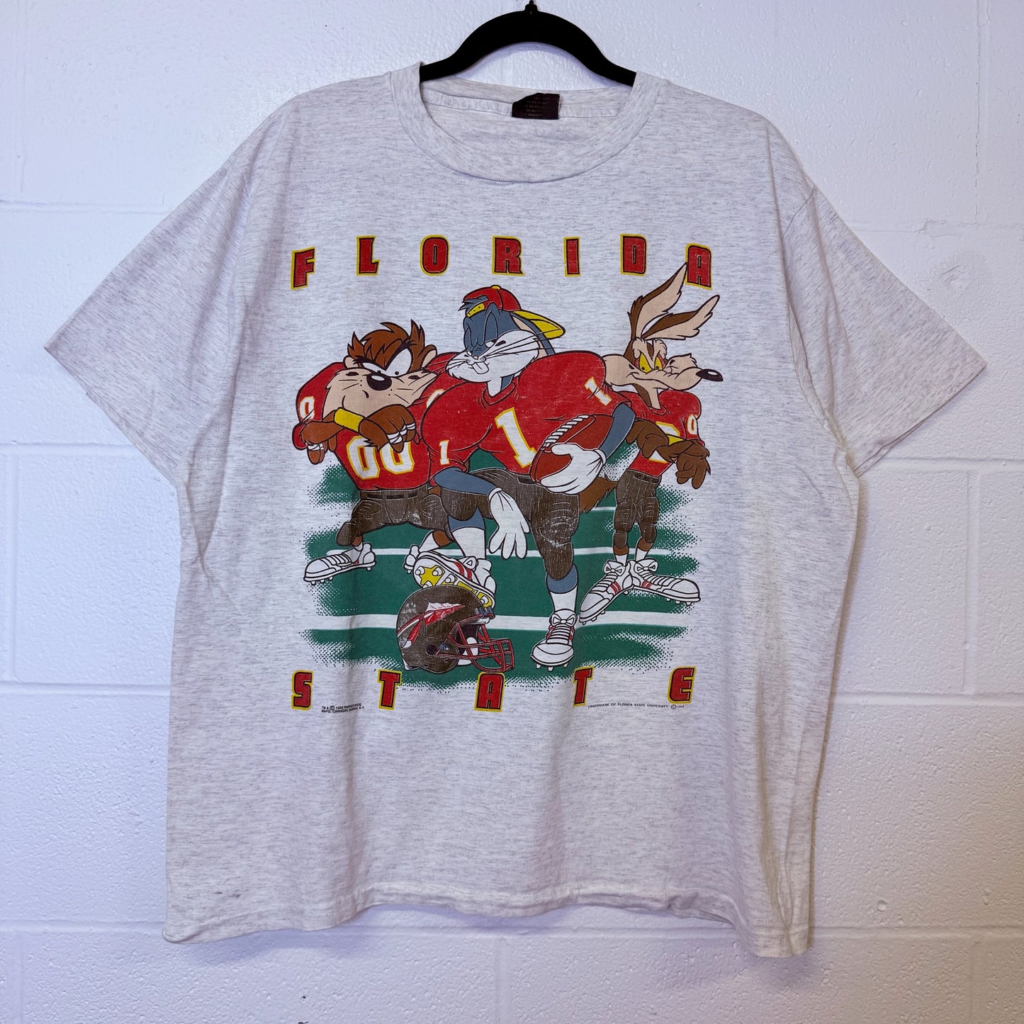 90s Florida State FSU Looney Tunes Taz T-shirt Sz L (B2466)