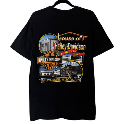 90's Harley Davidson Four Fathers T-shirt Sz M (B591)