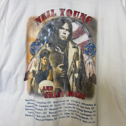 90s Neil Young and Crazy Horse Band T-Shirt Sz XL (A9861)