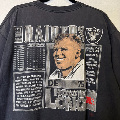 90s Oakland Raiders Nutmeg NFL Player Card T-Shirt