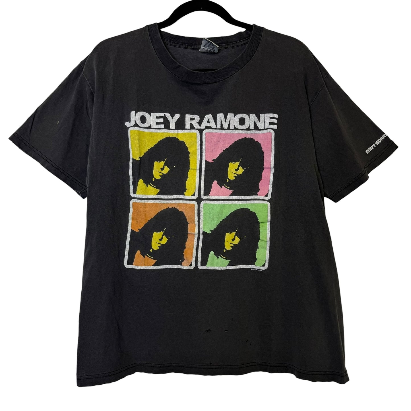 2002 Joey Ramone Warhol Style T-Shirt Sz L (B349)