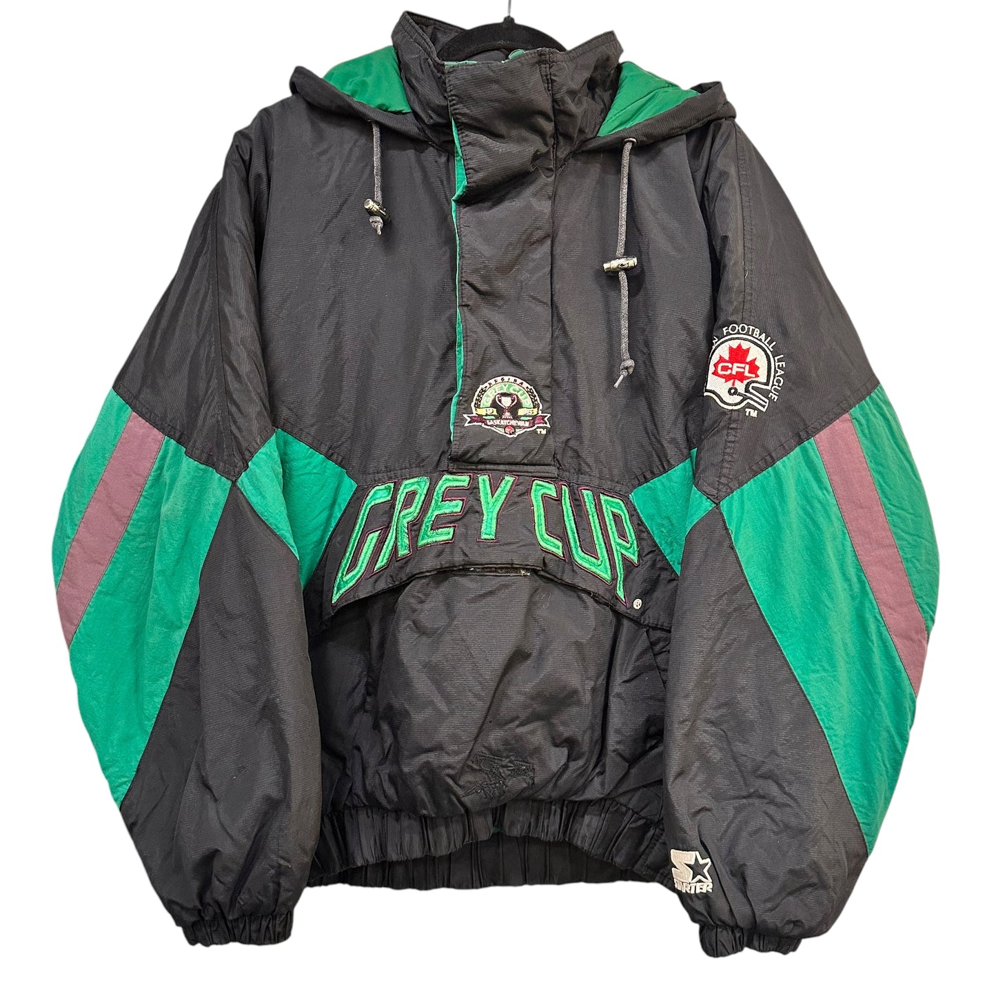 1995 Saskatchewan Grey Cup Starter Jacket Sz M