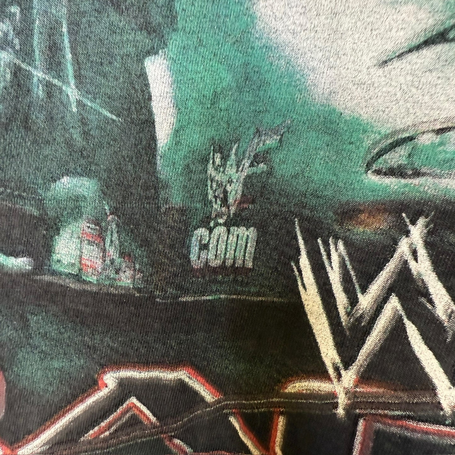 2000s The Rock NASCAR WWF AOP T-Shirt Sz 2XL