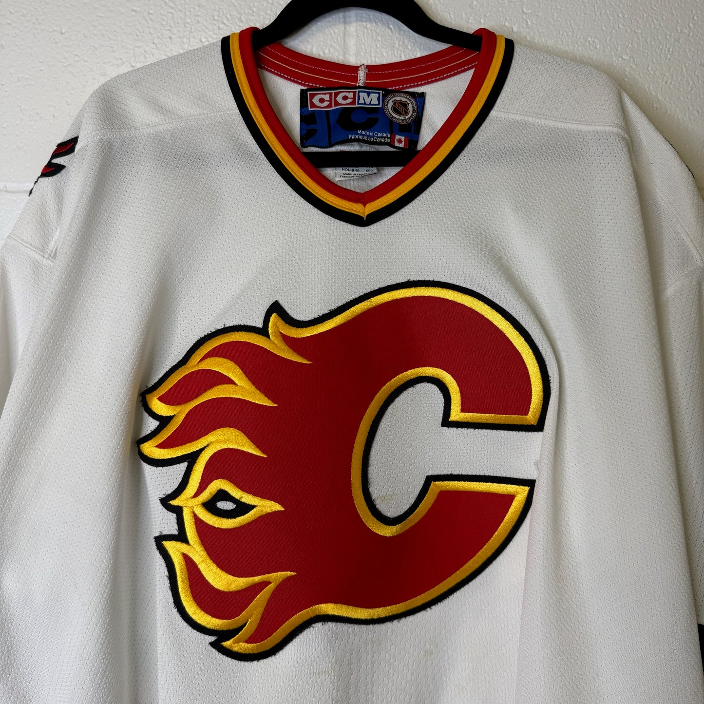 2000s Calgary Flames CCM Hockey NHL Jersey Sz XXL (B2402)