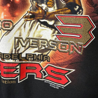 2001 Philadelphia 76ers Iverson & Mutombo T-shirt Sz XL (1L774)