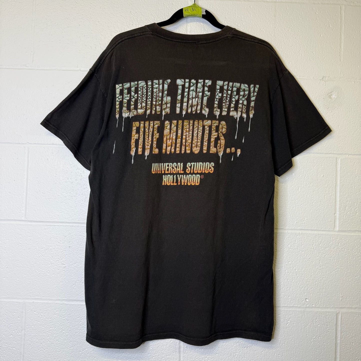 90's Jurassic Park Universal Studios T-shirt Sz L (B1707)