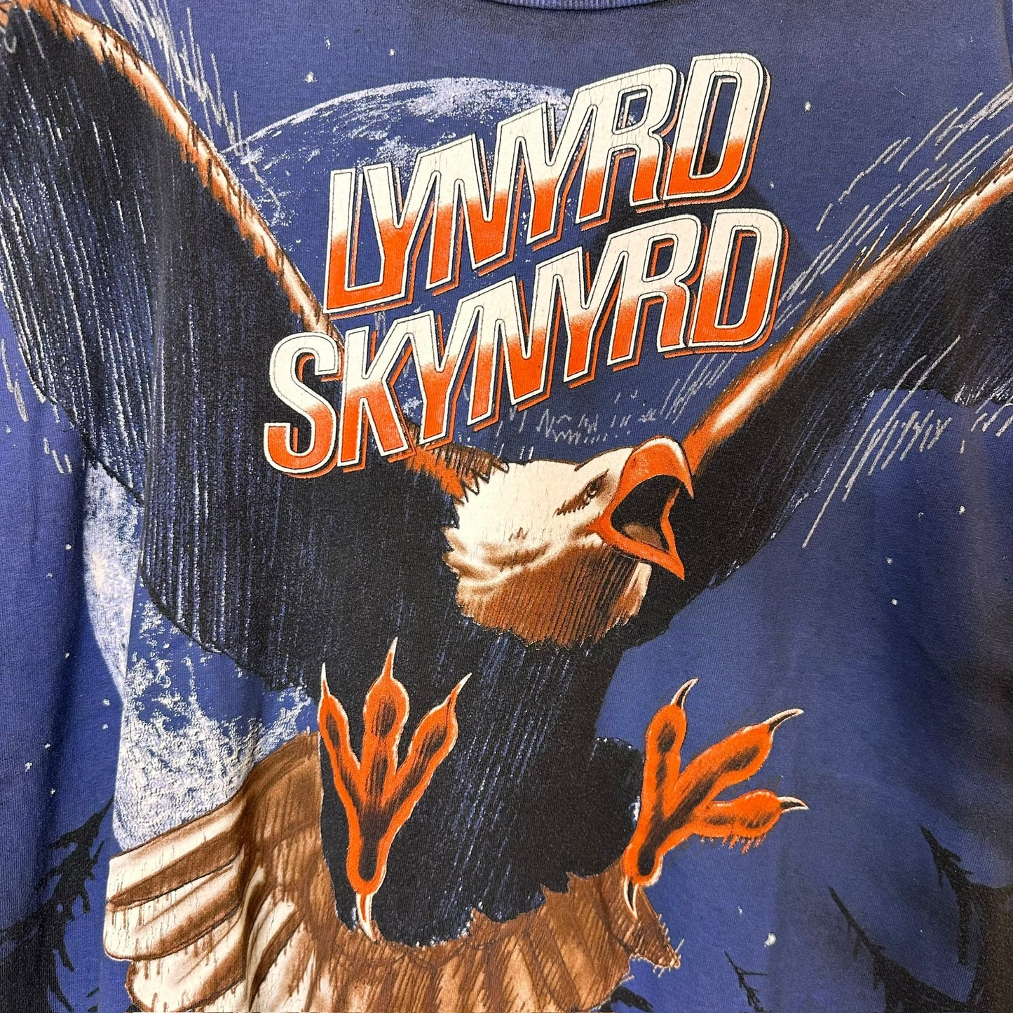 1996 Lynard Skynard World Tour AOP T-Shirt Sz XL (A592)