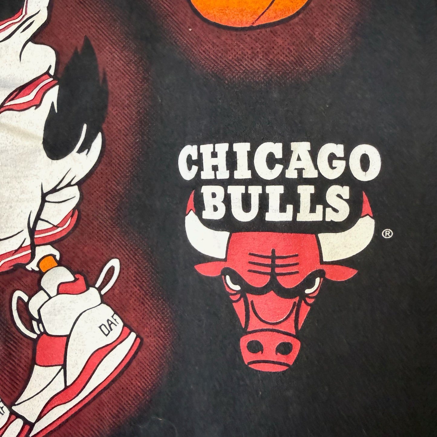 1994 Daffy Duck Chicago Bulls NBA T-Shirt Sz XL (B2169)
