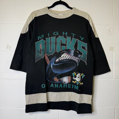 90’s Anaheim Mighty Ducks NHL T-shirt Sz XL (B2419)