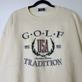 90s USA Golf Traditions Crewneck Sz XL (B2103)