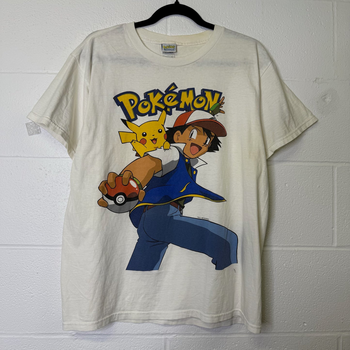 1999 Pokemon Nintendo T-shirt Sz XL (B1646)