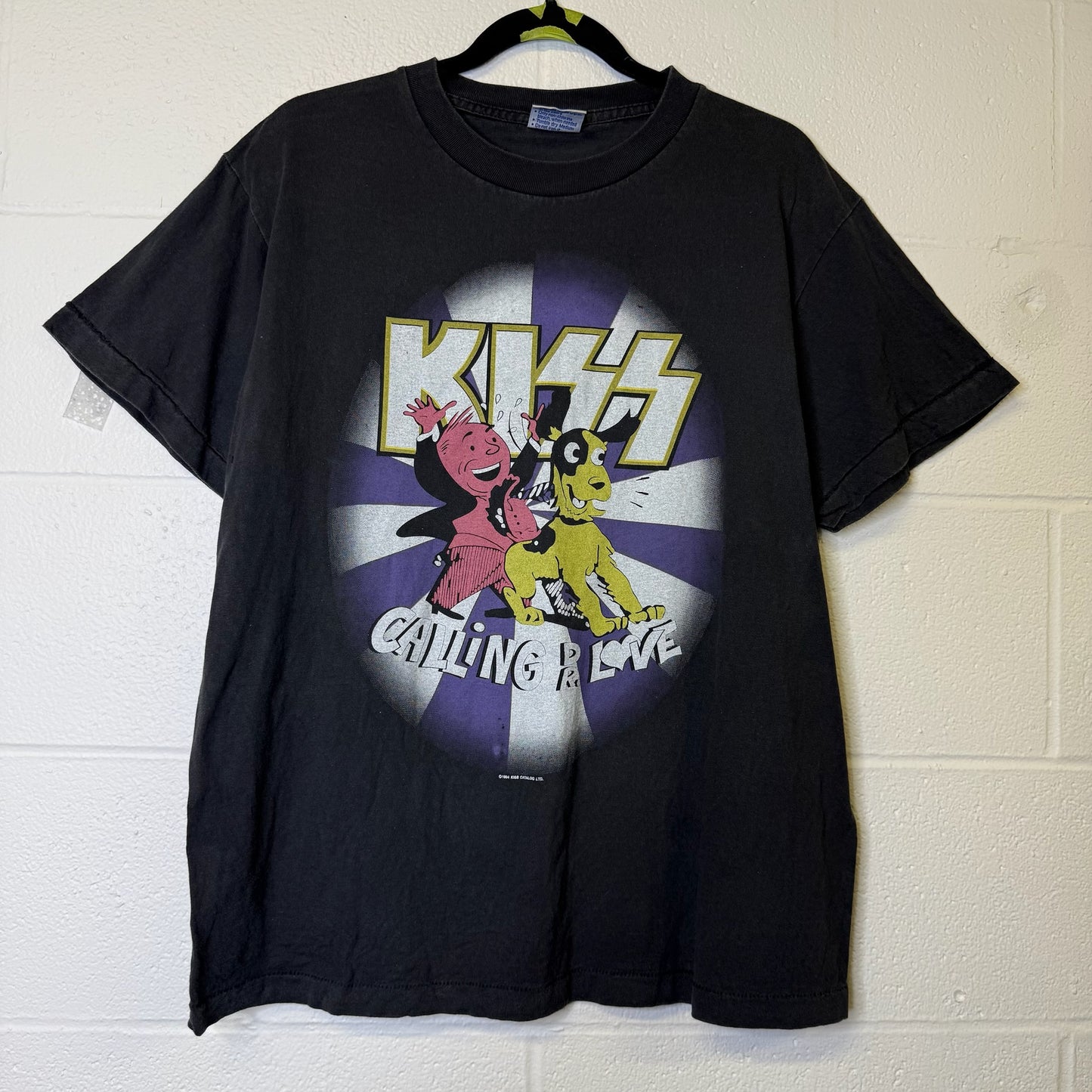 1994 KISS Calling Dr Love T-Shirt Sz L (B1723)