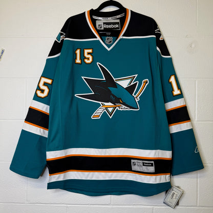 2009-11 Dany Heatley San Jose Sharks Reebok NHL Hockey Jersey Sz L (B1797)