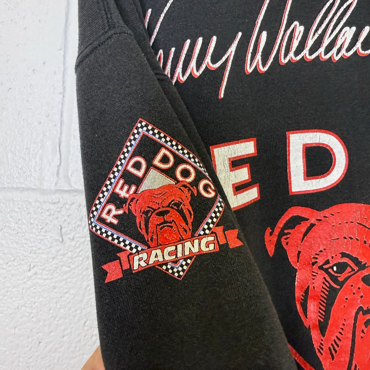 90s Kenny Wallace Red Dog Racing Sweatshirt Sz XL (B2457)