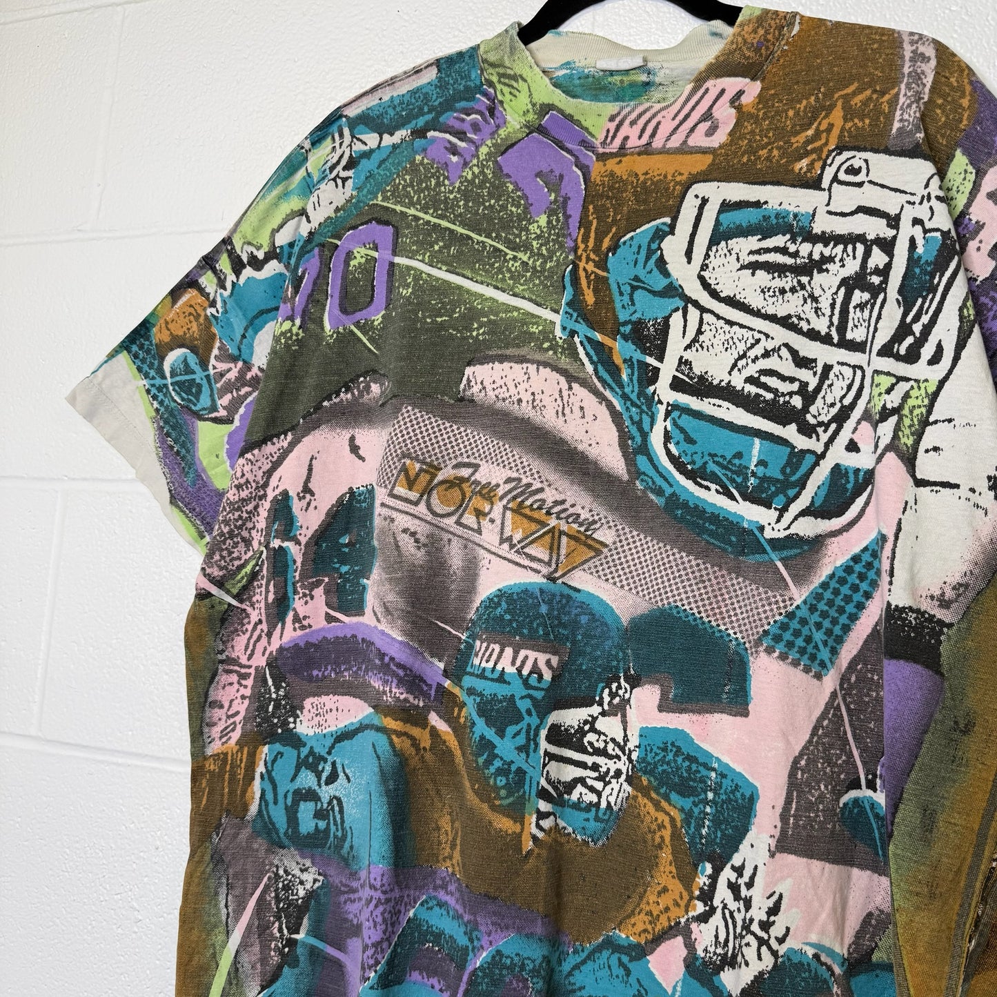 90s New York Giants NFL AOP T-shirt (B2312)
