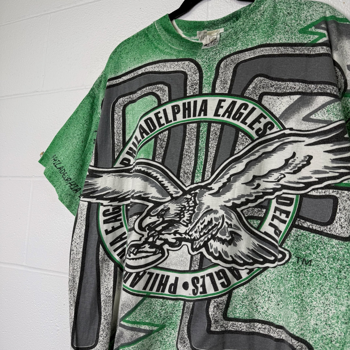 90S Philadelphia Eagles NFL Magic Johnson T's AOP T-Shirt