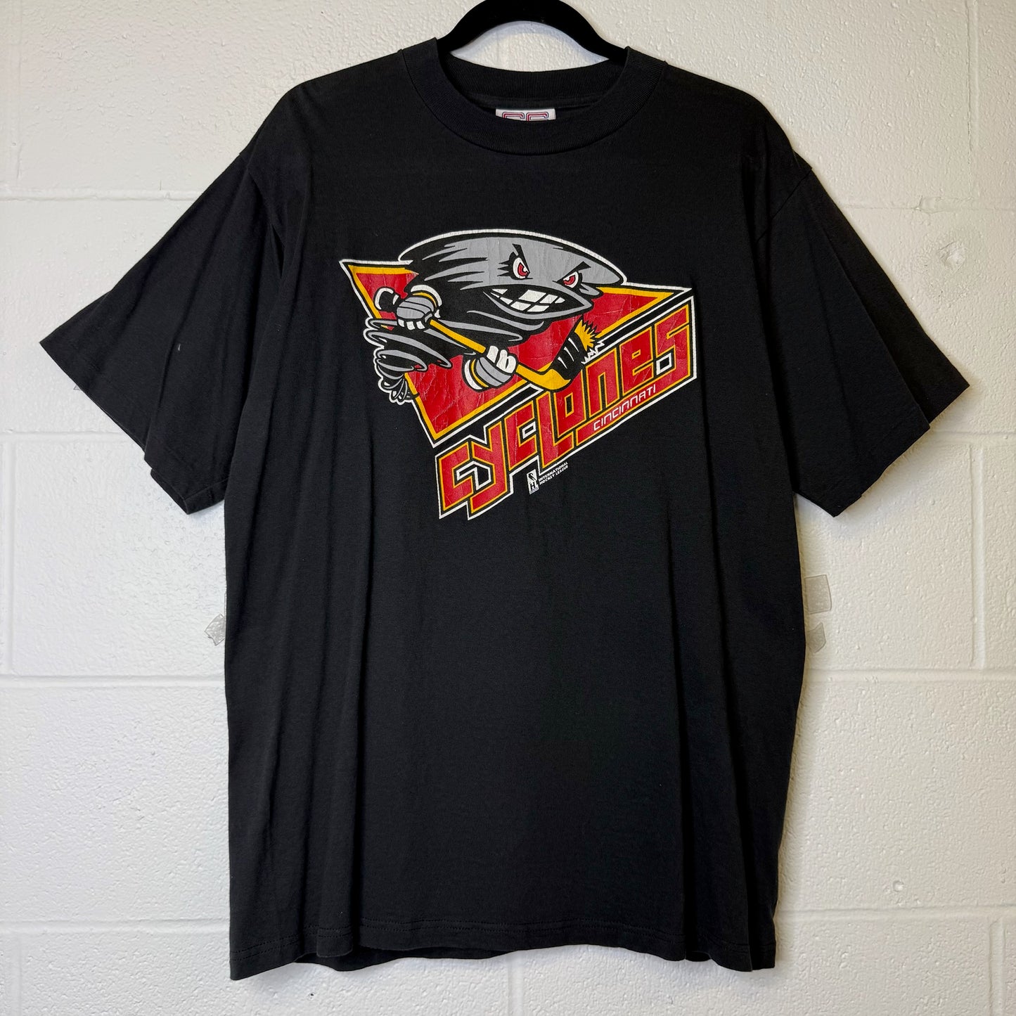 90s Cincinnati Cyclones ECHL Hockey T-Shirt Sz M (B1042)