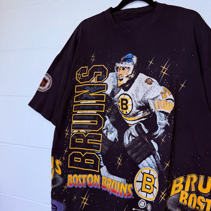 1994 Boston Bruins Bulletin NHL AOP T-Shirt Sz XL (B2473)