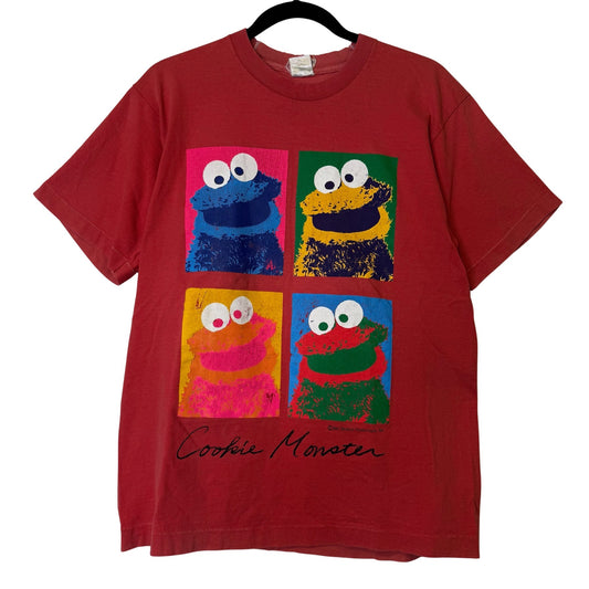90s Cookie Monster Sesame Street T-shirt Men’s M (B2575)