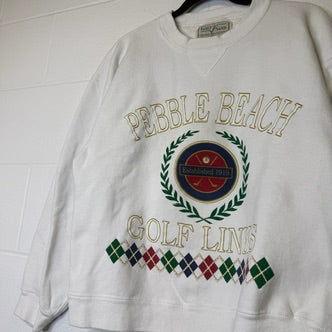 90s Pebble Beach Golf Links Crewneck Sz S (B2097)