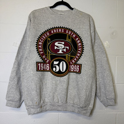 1996 San Francisco 49ers NFL Crewneck Sz L (B1774)