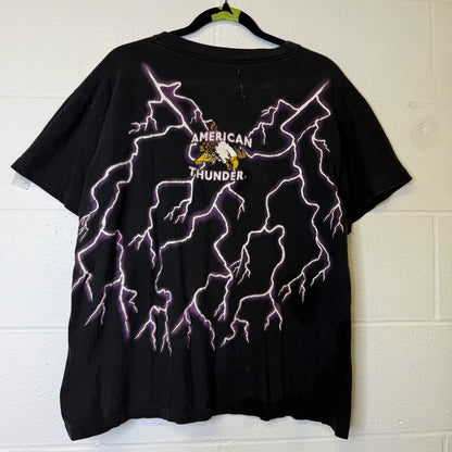 90s Eagle Ride to Live American Thunder T-shirt Sz M (B1713)