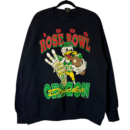 1995 Oregon Ducks Rose Bowl Crewneck Sz L (B1927)