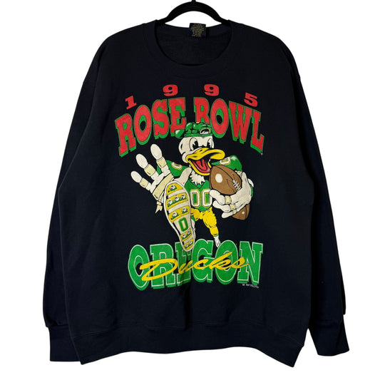 1995 Oregon Ducks Rose Bowl Crewneck Sz L (B1927)