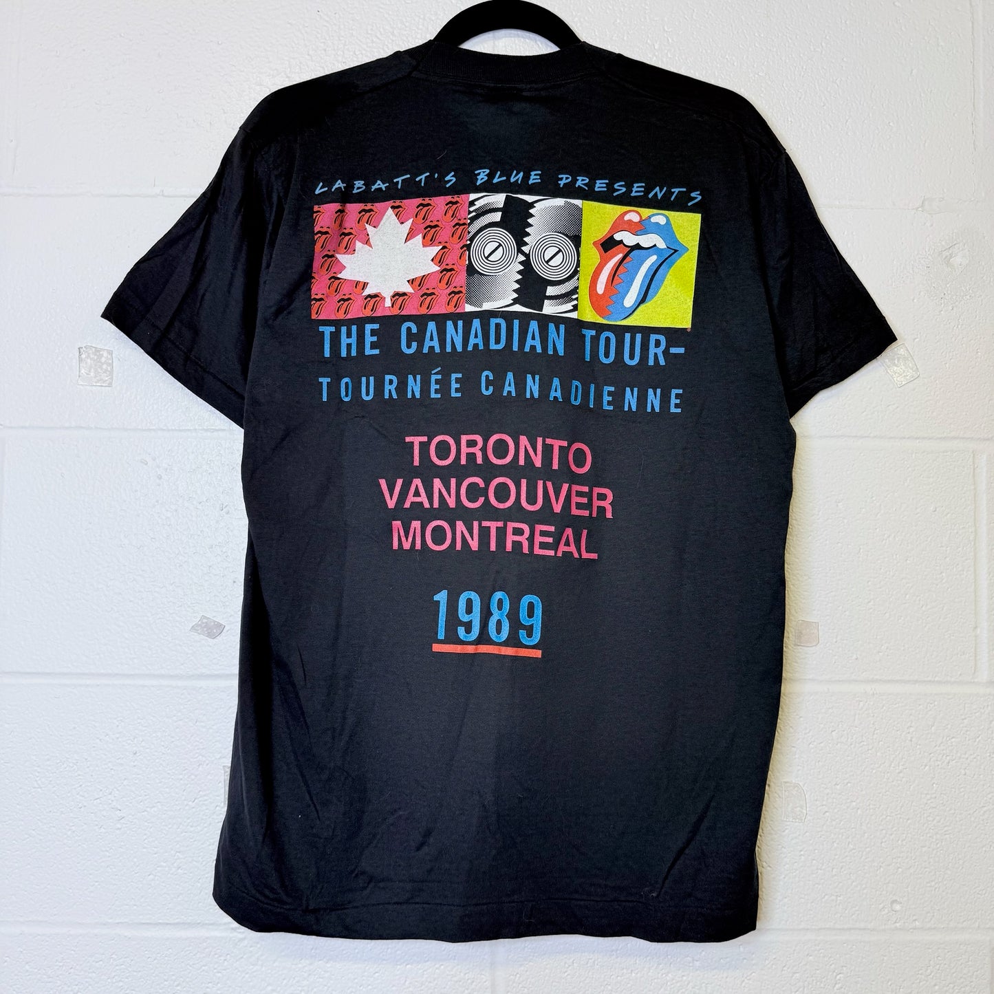 1989 Rolling Stones North American Tour T-Shirt Sz L ()