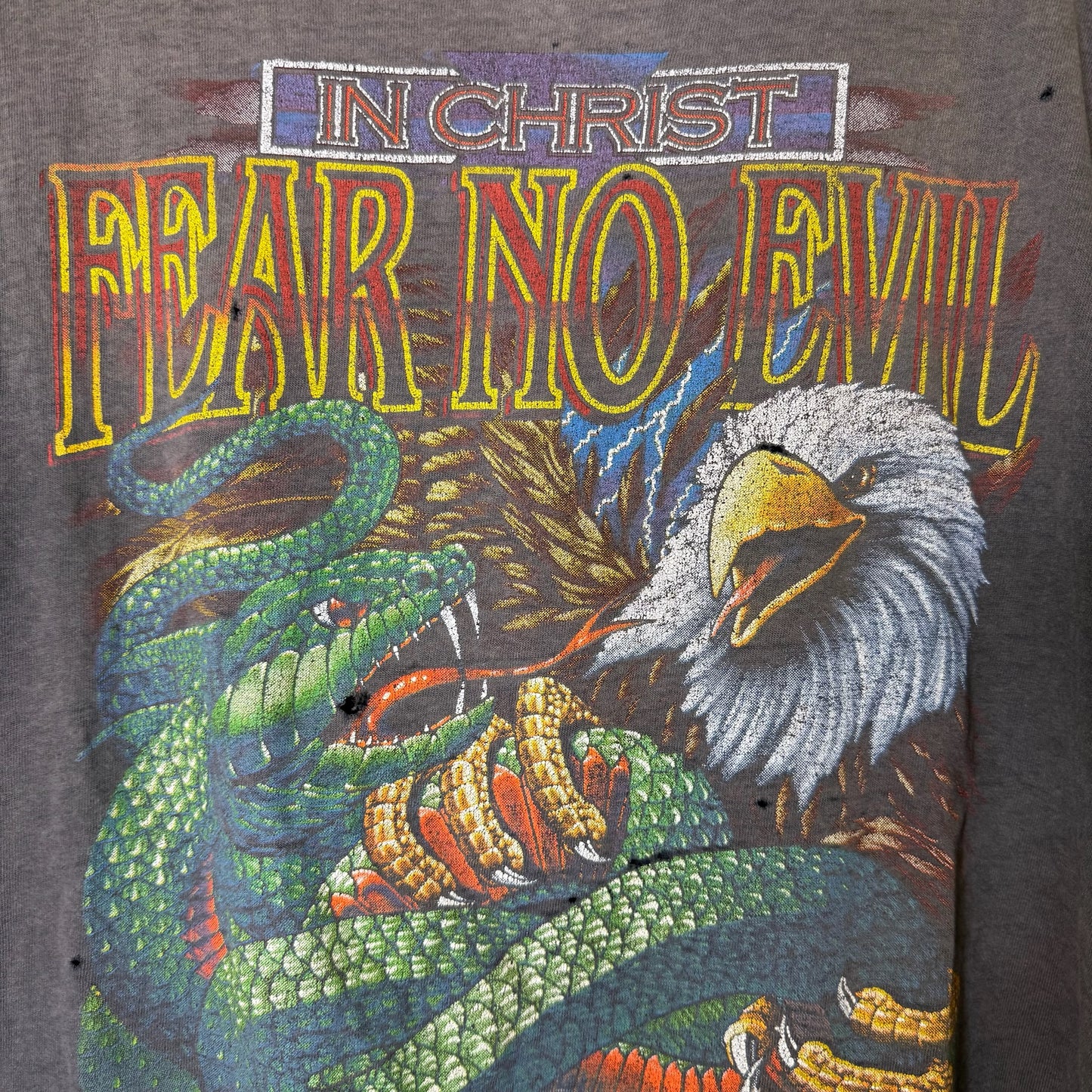 90's Fear No Evil Jesus Fader T-Shirt Sz XL