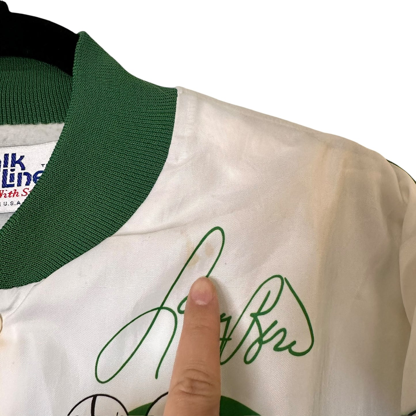 90's Larry Bird Boston Celtics AOP NBA Jacket Sz M