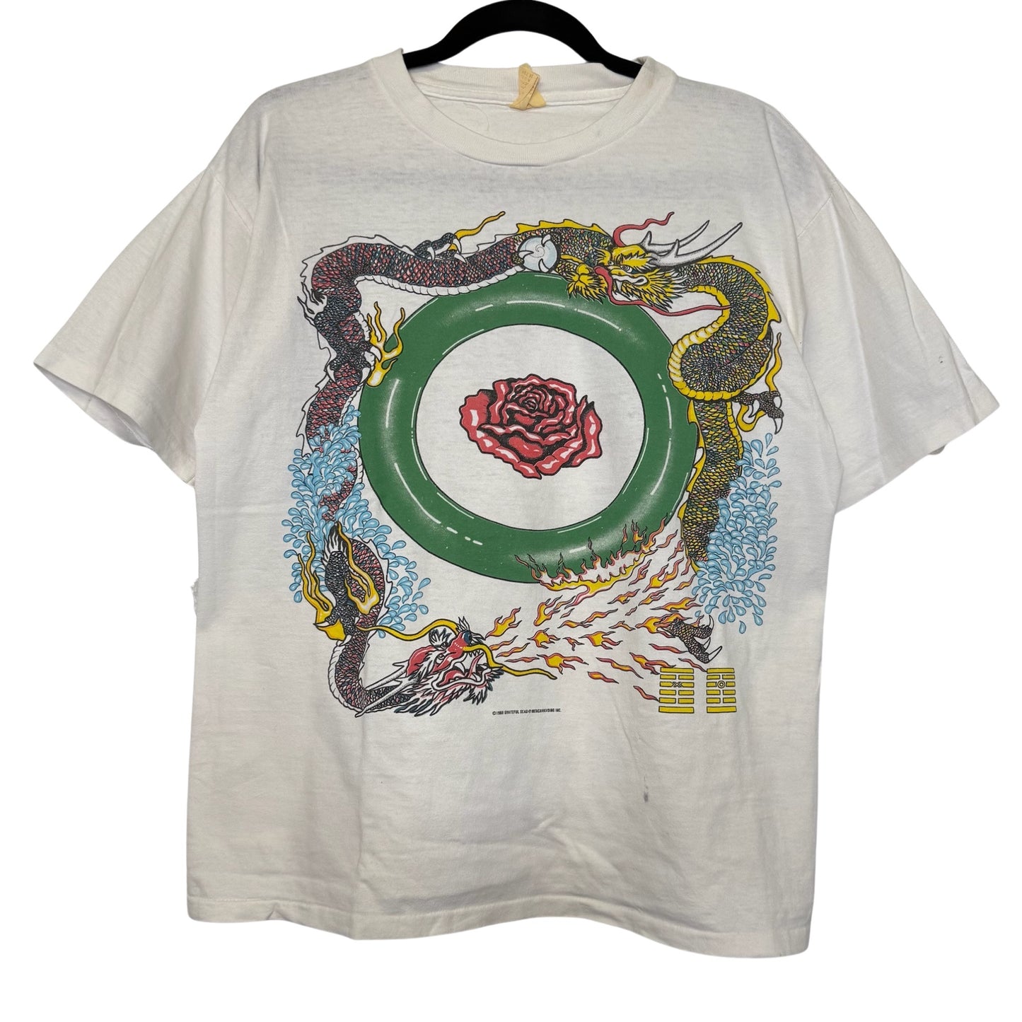 1988 Grateful Dead Year Of The Dragon Band T-Shirt Sz L