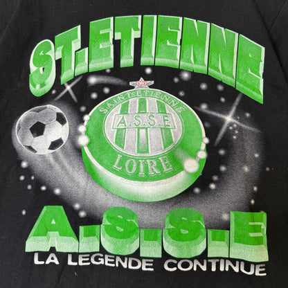 90s St Etienne ASSE Soccer T-Shirt Sz M (B2631)