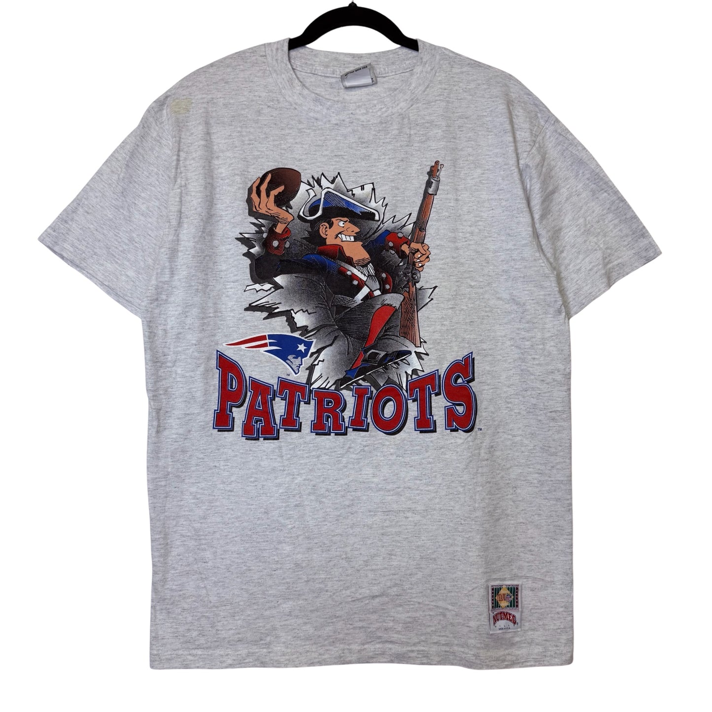 1993 New England Patriots Nutmeg Breakthrough T-Shirt Sz XL (B25447)