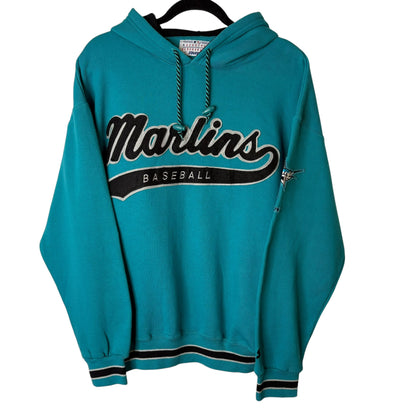 90s Florida Marlins MLB Baseball Starter Hoodie Sz L (A6626)