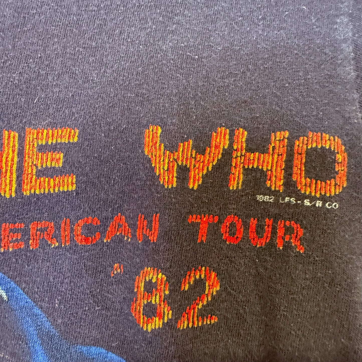 1982 The Who American Tour T-Shirt Sz M (B2497)