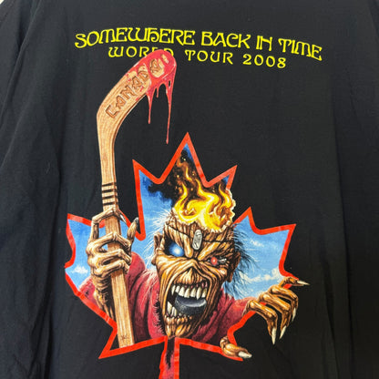 2008 Iron Maiden Hockey Tour T-Shirt Sz 2XL
