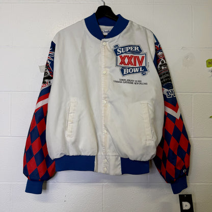 1989 NFL Super Bowl Chalkline Fanmation Jacket Size Large (B2847)