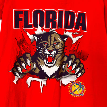 90's Florida Panthers Nutmeg Breakthrough T-Shirt Sz XL(A715)