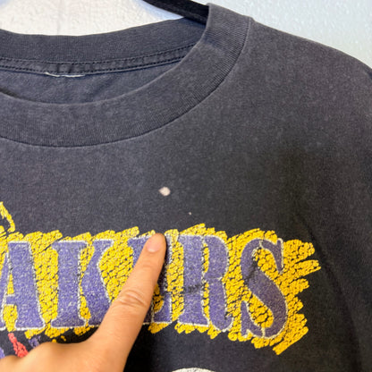 90's LA Lakers Nutmeg NBA T-Shirt Sz XL (B2533)