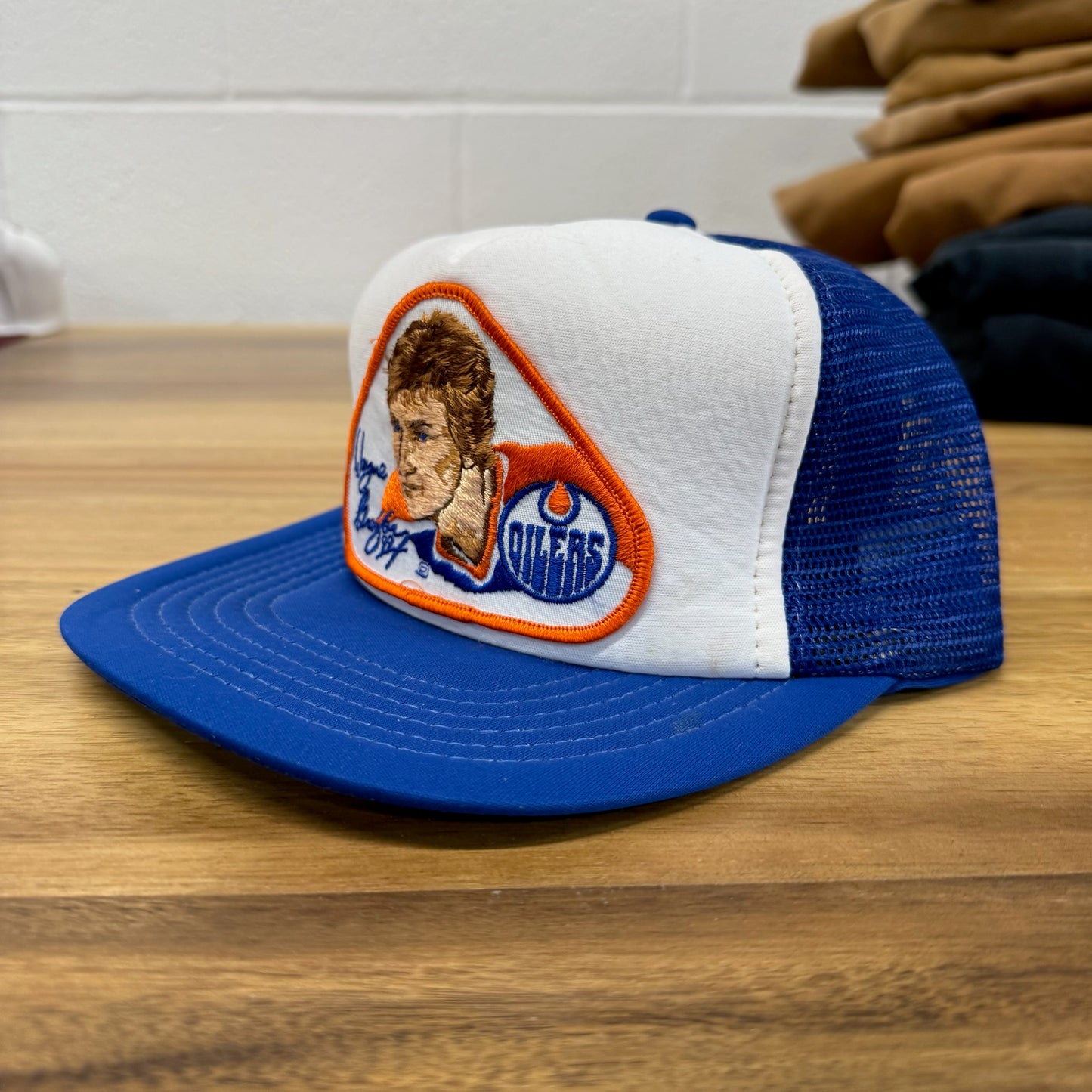 80s Wayne Gretzky Edmonton Oilers NHL Trucker Hat