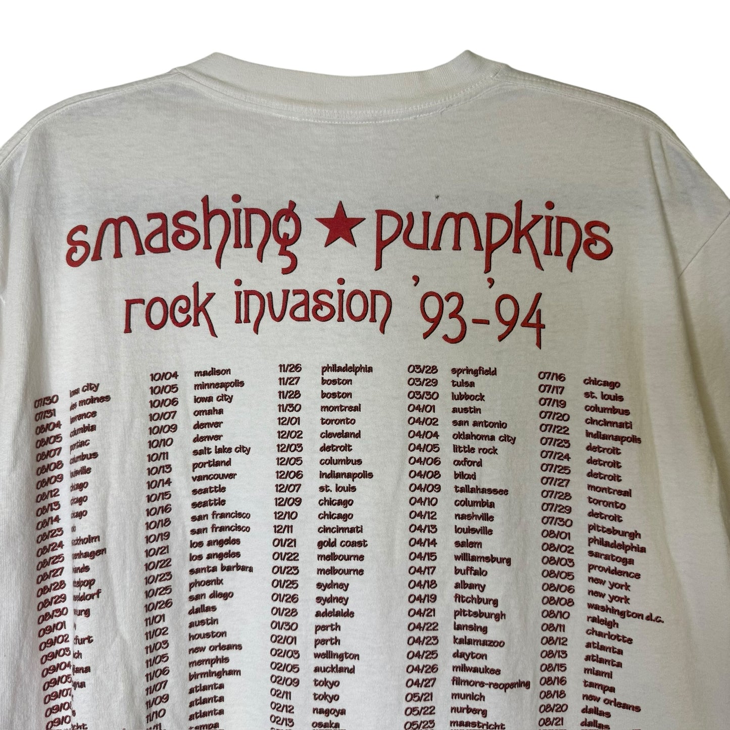 1994 Smashing Pumpkins Smile T-Shirt Sz XL