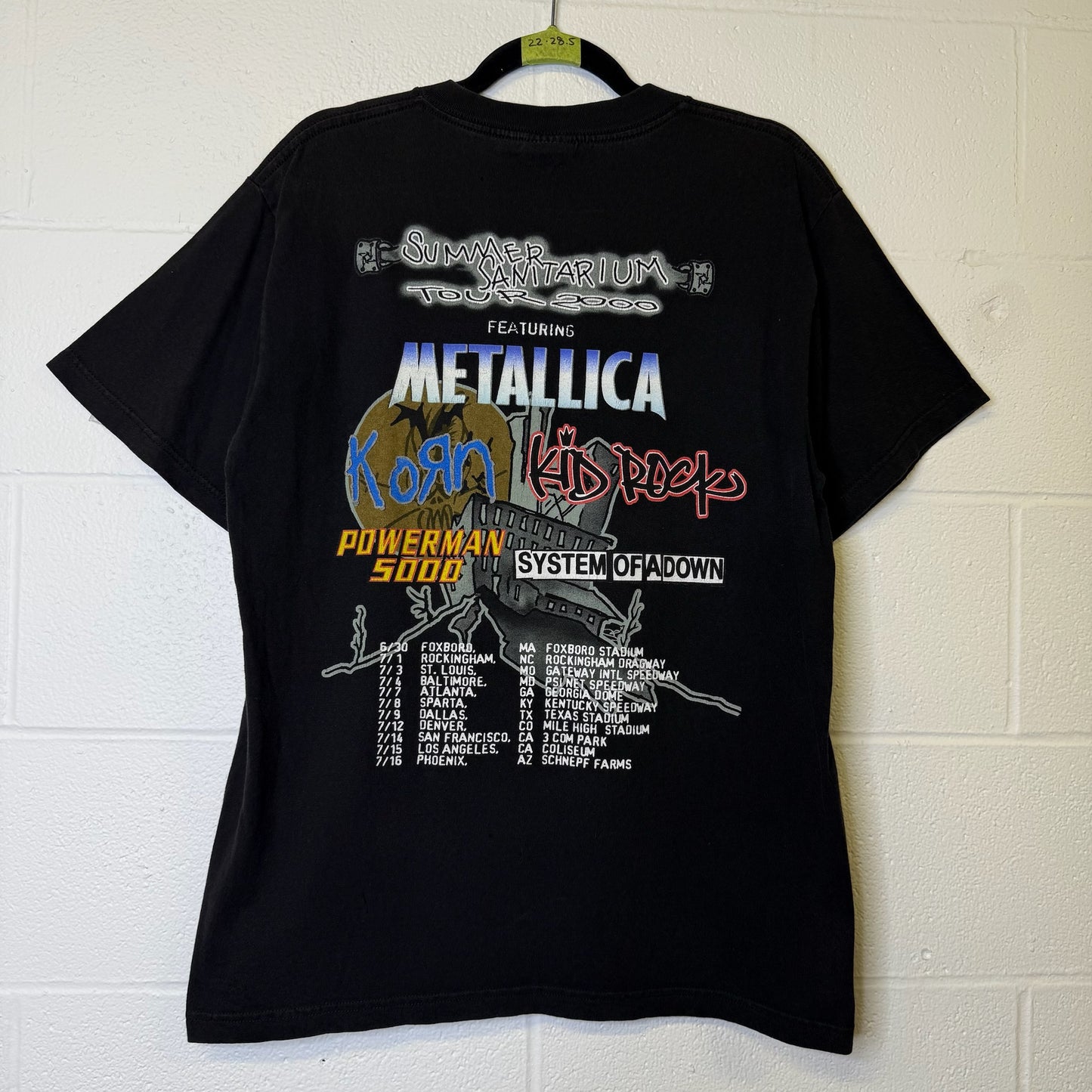 2000 Metallica Summer Tour T-Shirt Sz XL (B1717)