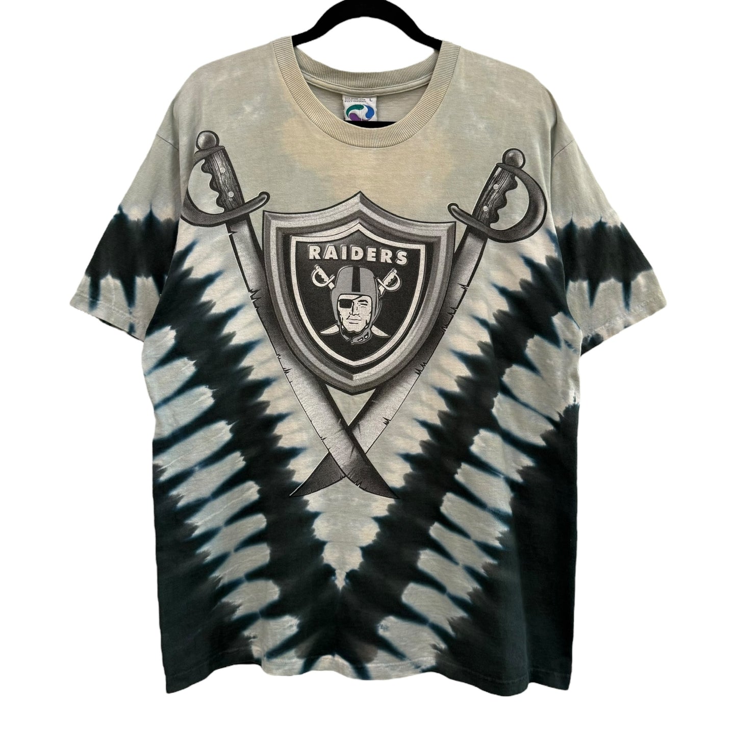 90s Oakland Raiders NFL T-Shirt Sz L (B1253)