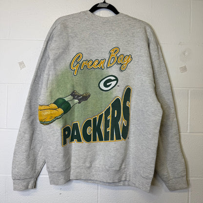 90s Green Bay Packers Salem Wraparound Crewneck NFL (b2590)